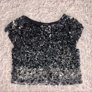 ALL SAINTS Sequins Hand Embellished Top - 4M